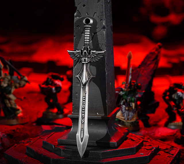 Sword of Caliban Keychain – Warhammer 40K Inspired