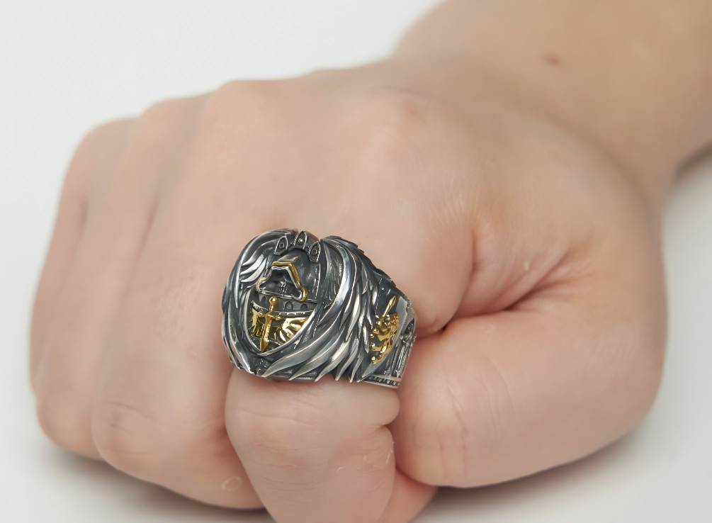 Dark Angels Ring - Warhammer 40K Inspired