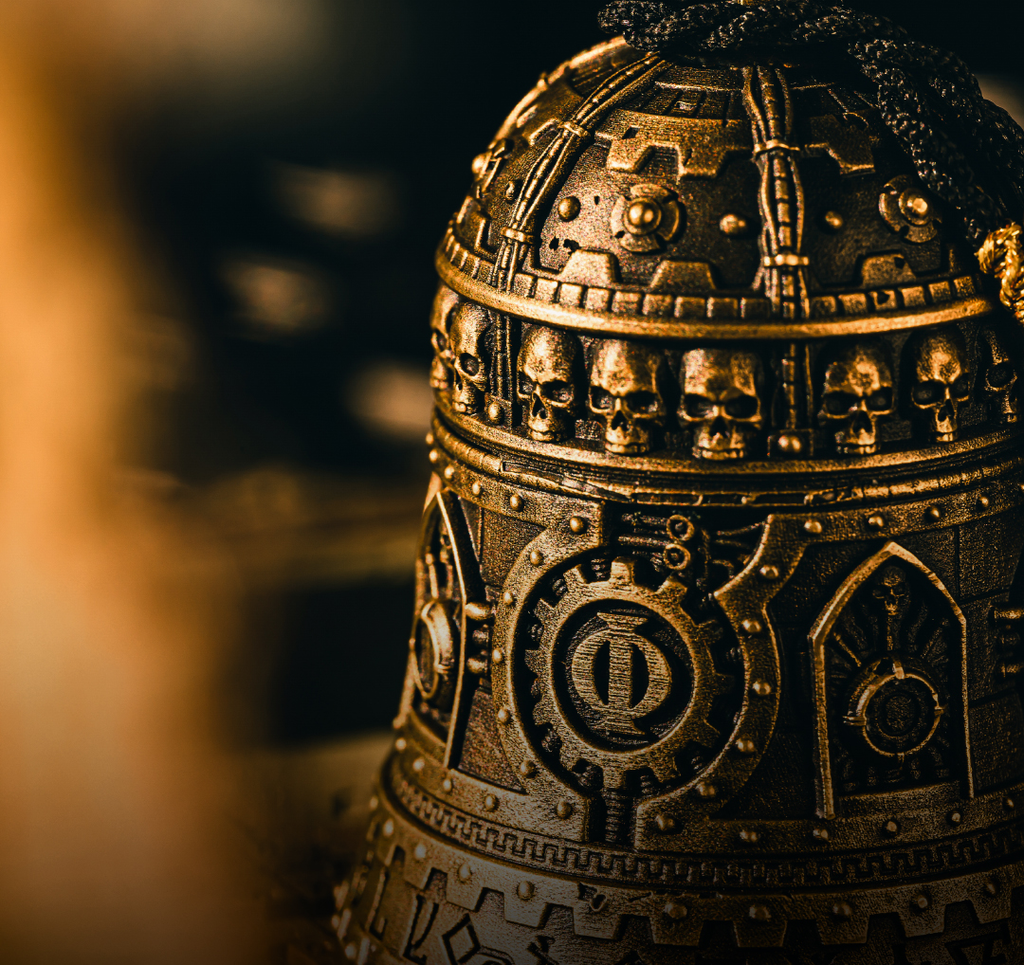 Omnissiah’s Dominus Bell Pendant – Adeptus Mechanicus Inspired Relic