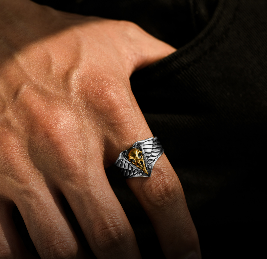 Raven Guard Ring - Warhammer 40K Inspired