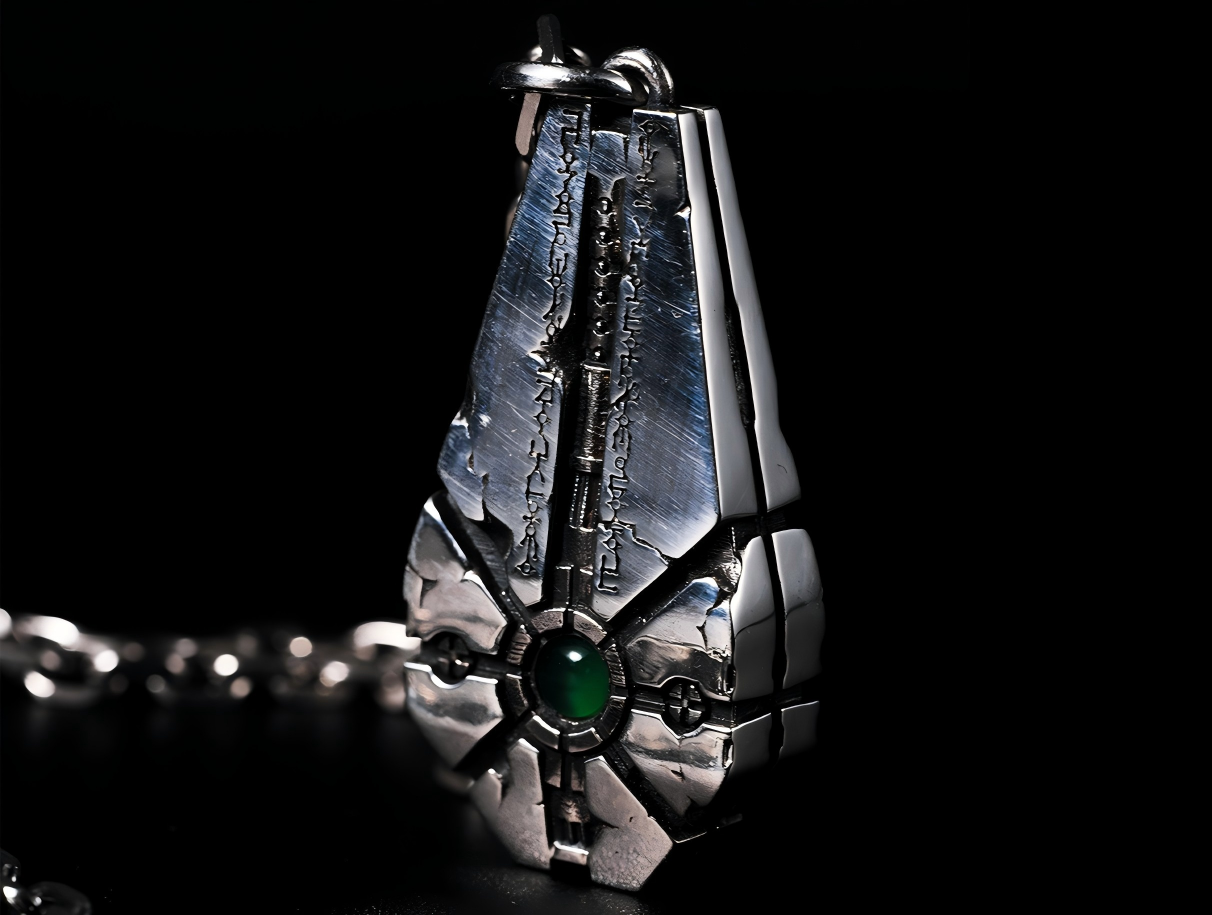 Dominion Monolith Pendant – Engraved in Silent Supremacy