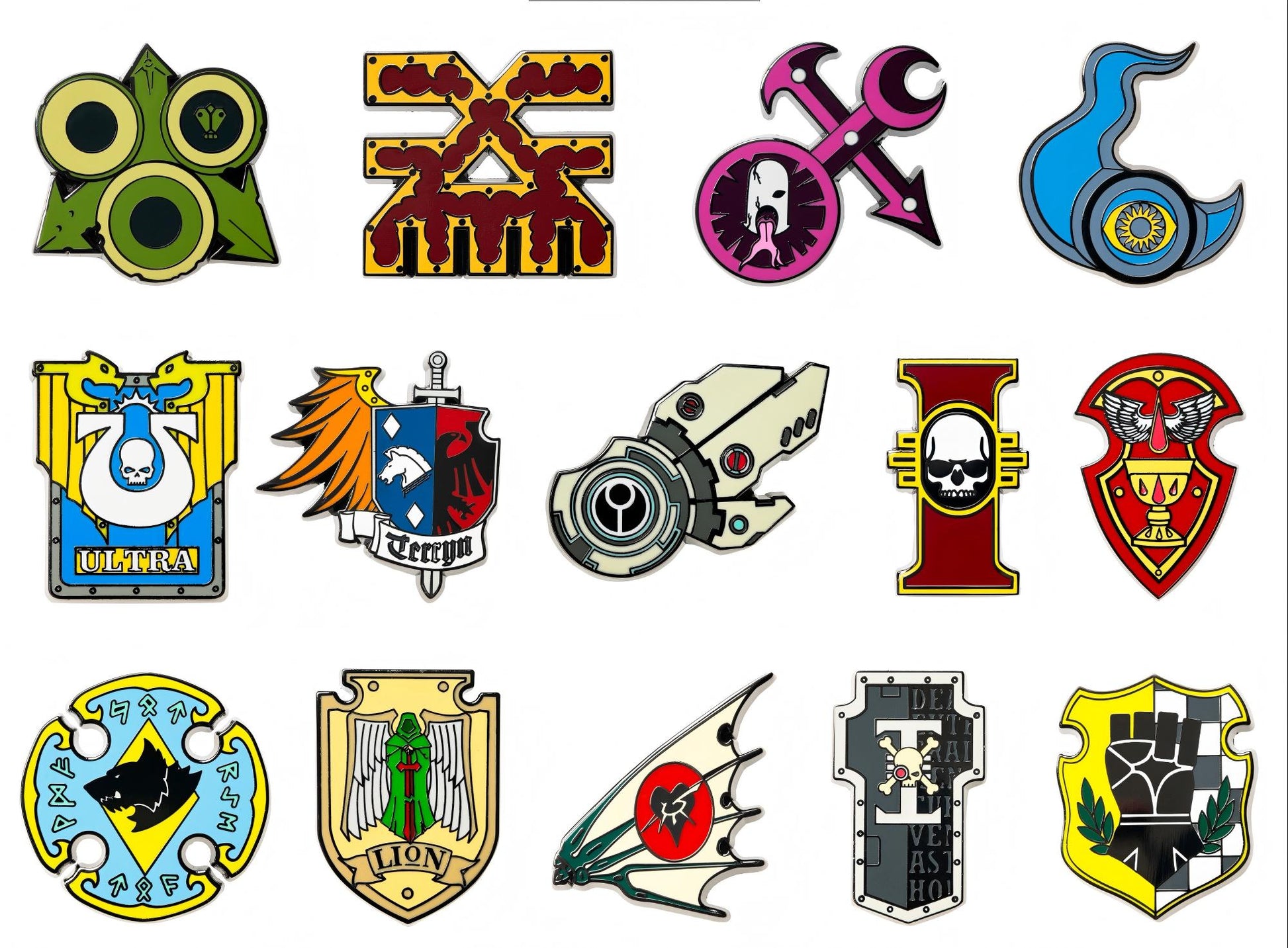 Imperial Fists Legion Badge Pin - Warhammer 40K Inspired