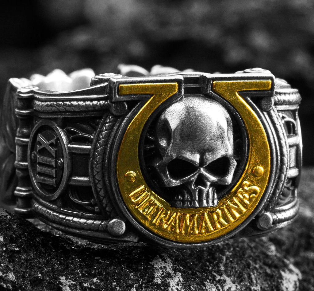 Ultramarines Ring - Warhammer 40K Inspired