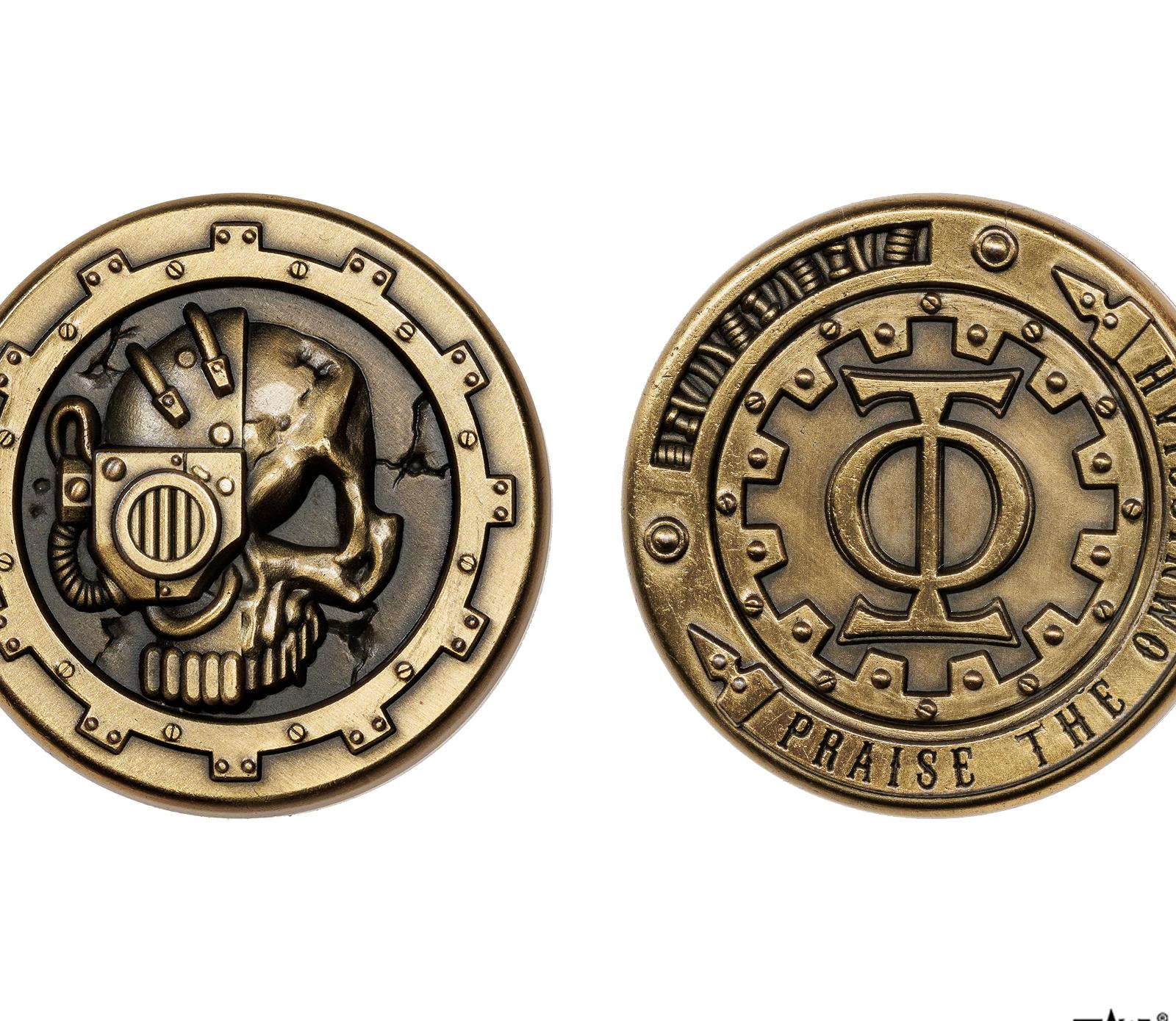 Omnissiah Slap Coin – Warhammer 40K Tech-Priest Inspired