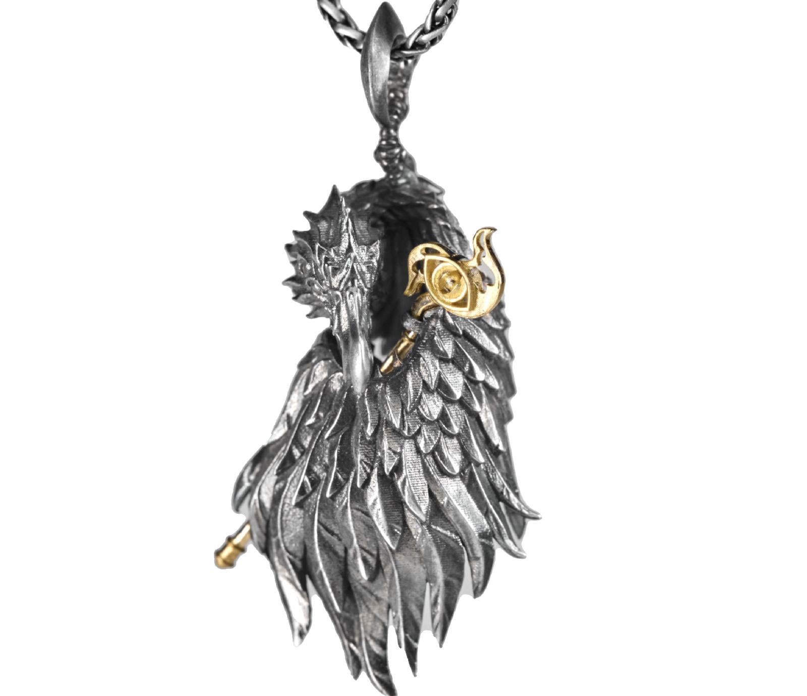 Curious Transmutation Flamewing Necklace - Warhammer 40K Inspired