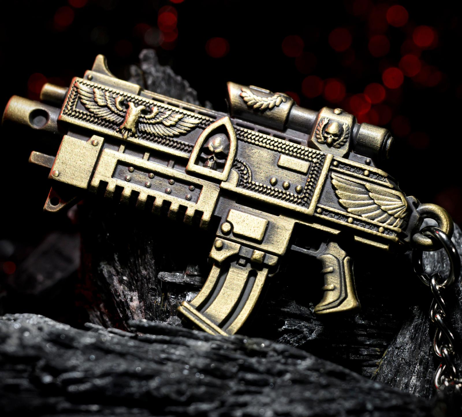 Boltgun Necklace - Warhammer 40K Inspired
