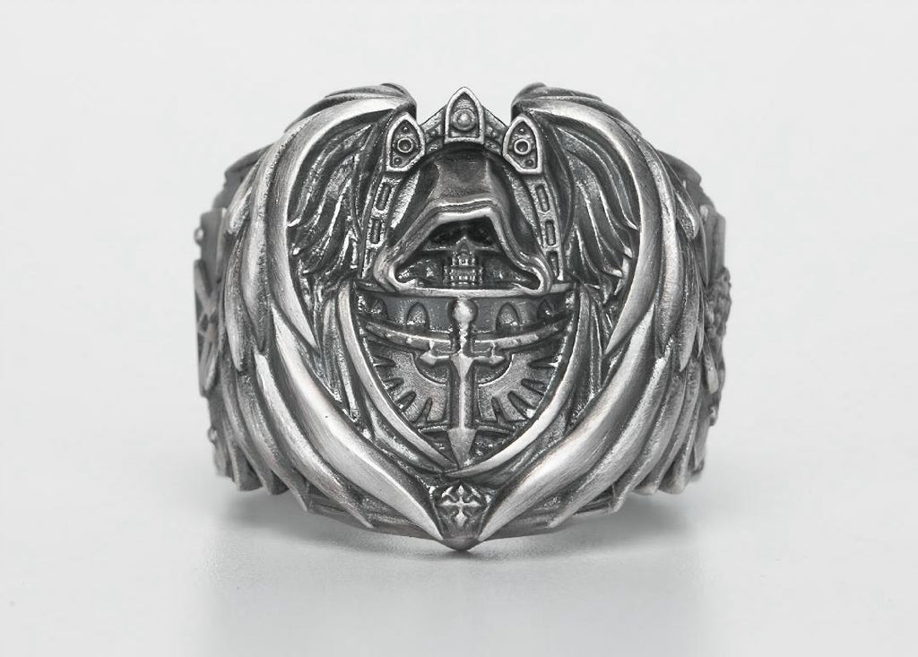Dark Angels Ring - Warhammer 40K Inspired