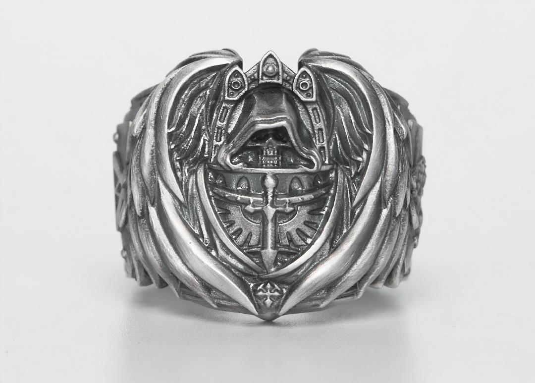 Dark Angels Ring - Warhammer 40K Inspired
