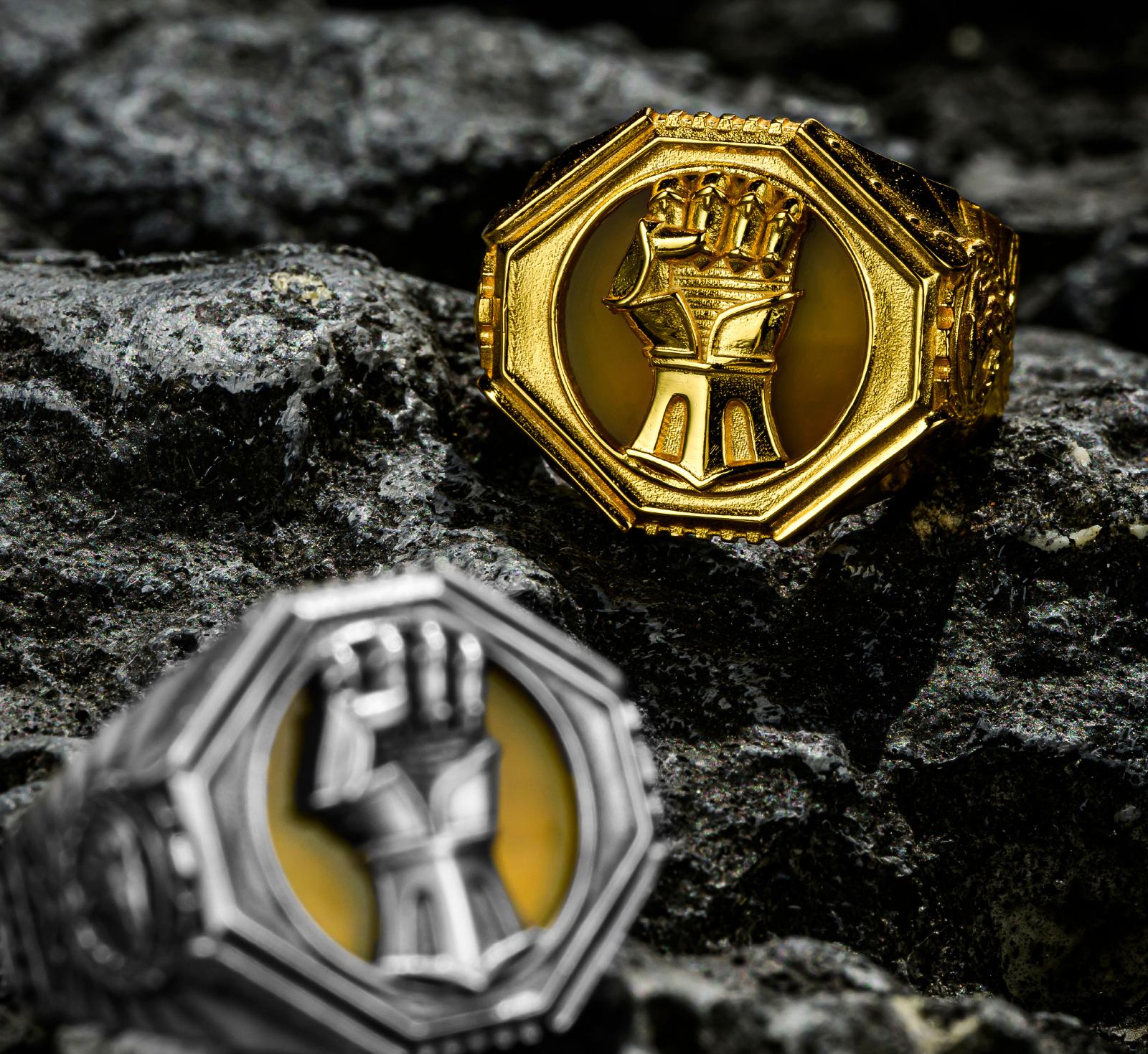 Imperial Fists Ring - Warhammer 40K Inspired