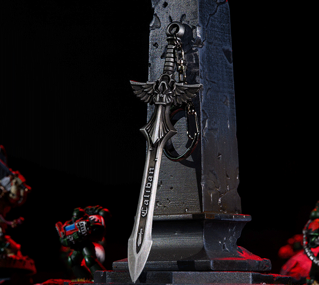Sword of Caliban Keychain – Warhammer 40K Inspired