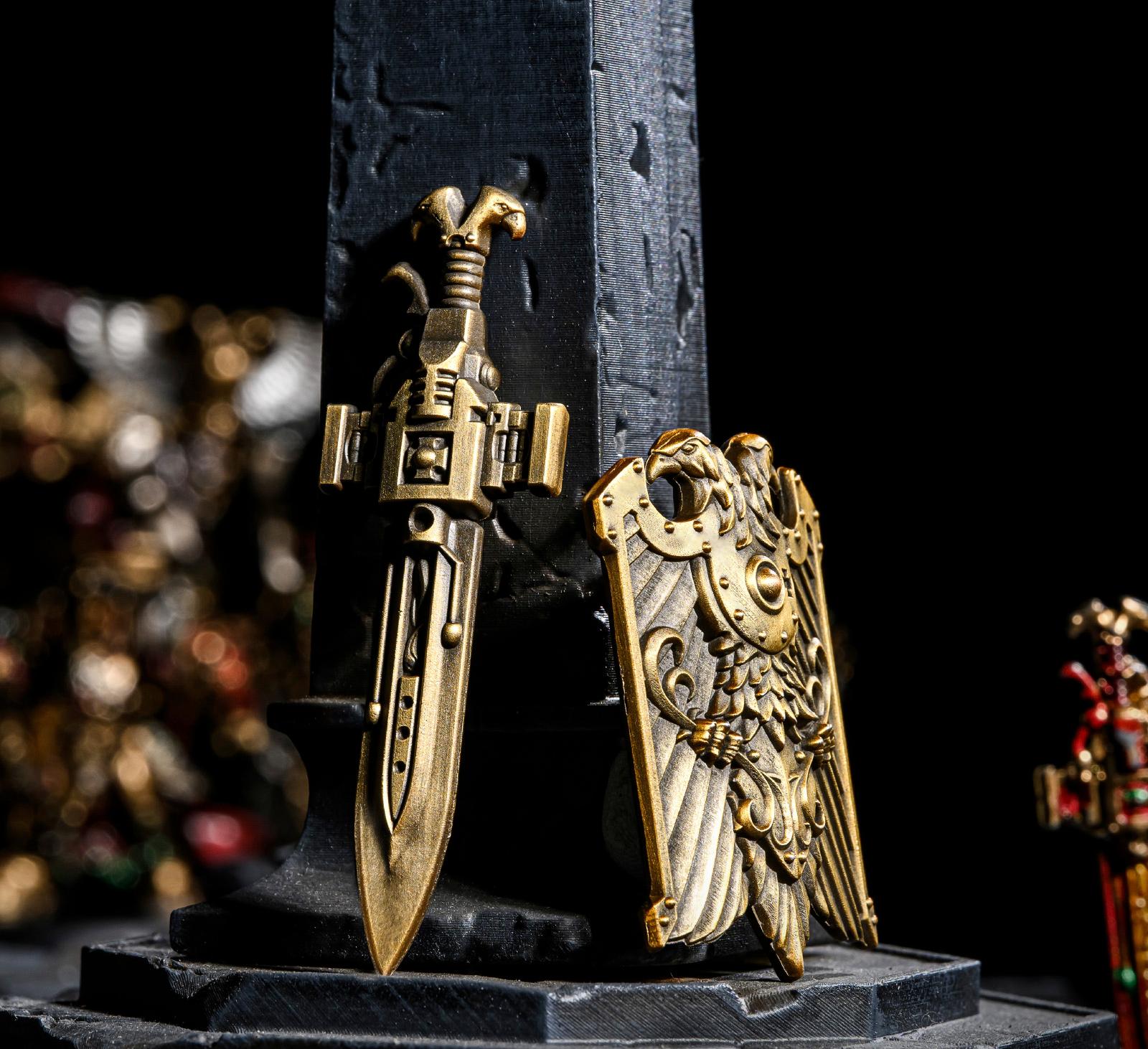 Imperial Guard Weapon Keychain - Warhammer 40K Inspired