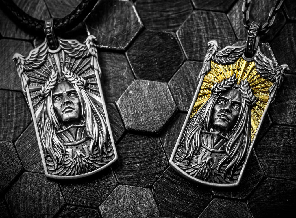 Warhammer 40K Emperor’s Tomb Necklace – Imperial Reliquary Pendant with Gothic Filigree