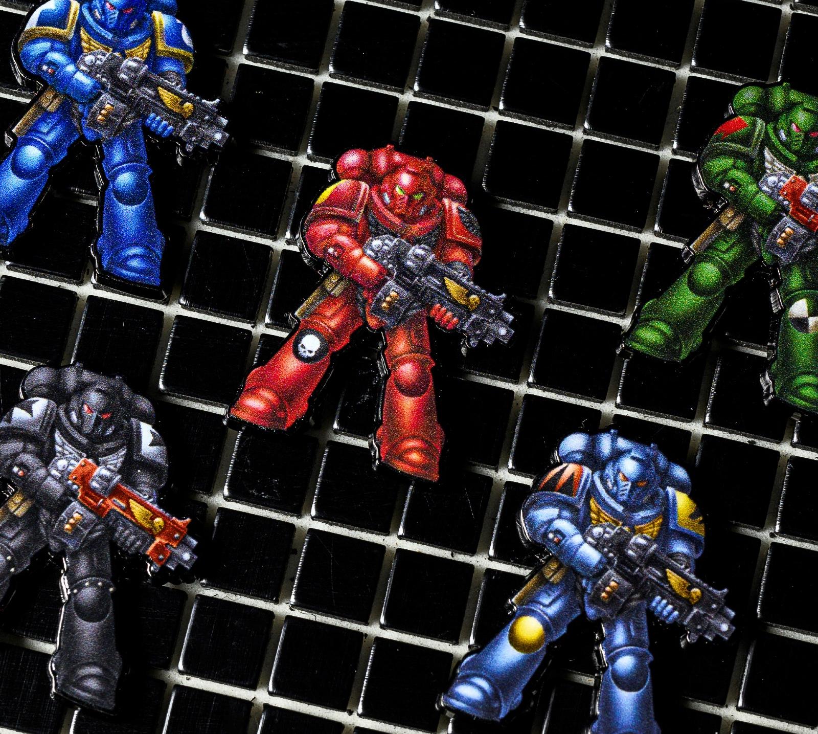 Warhammer 40K Primaris Space Marines PSM Chapter Pin Badge Refrigerator Magnet