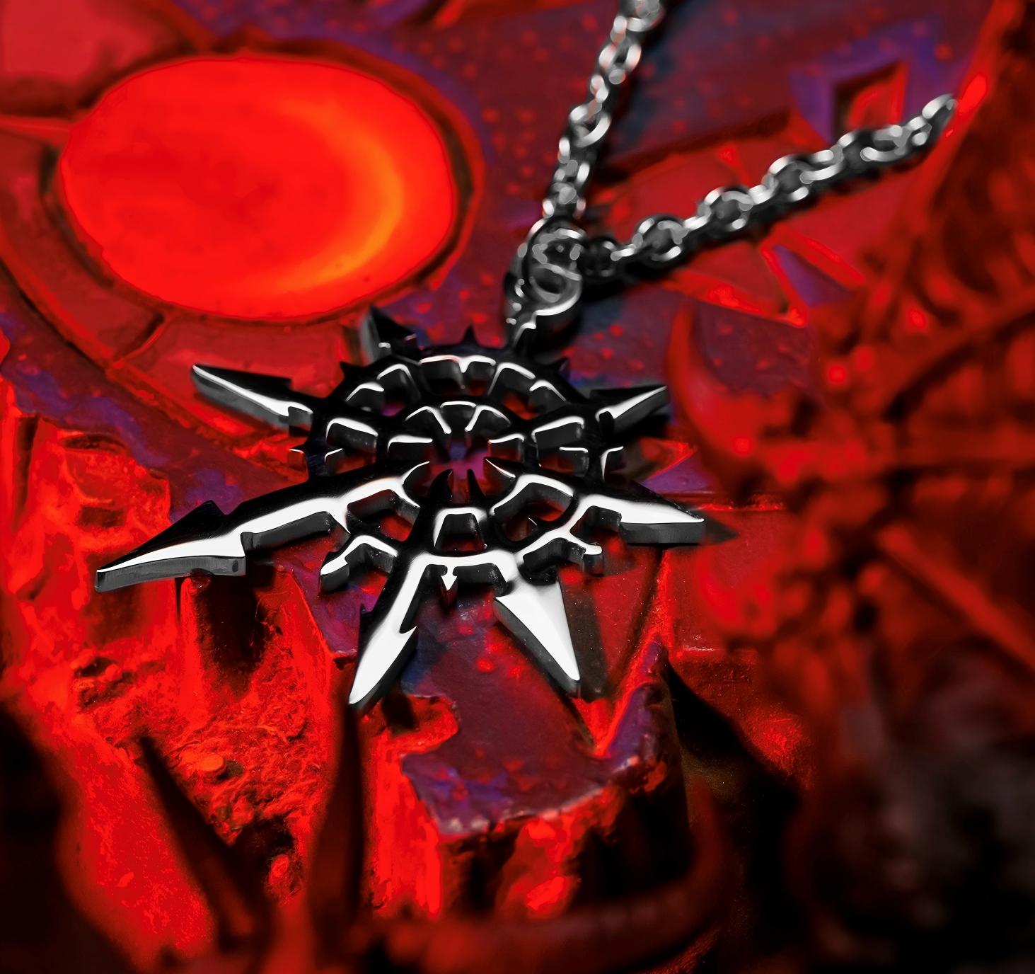 Chaos Undivided Pendant Necklace - Warhammer 40K Inspired