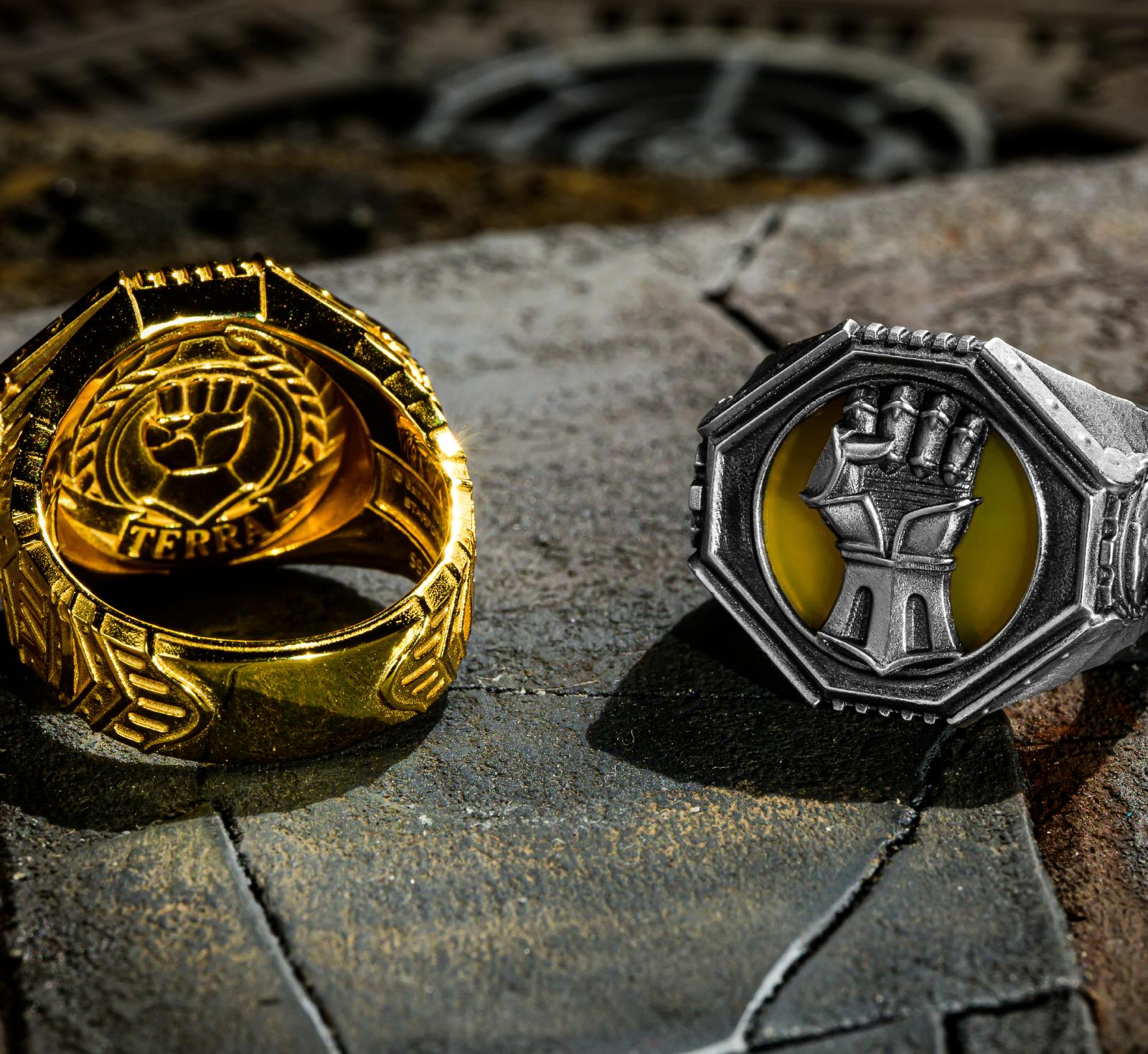 Imperial Fists Ring - Warhammer 40K Inspired