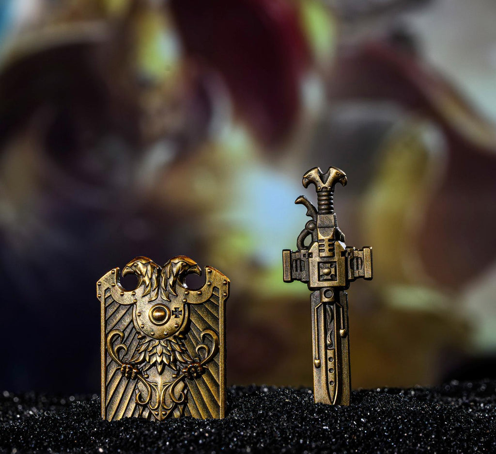 Imperial Guard Weapon Keychain - Warhammer 40K Inspired