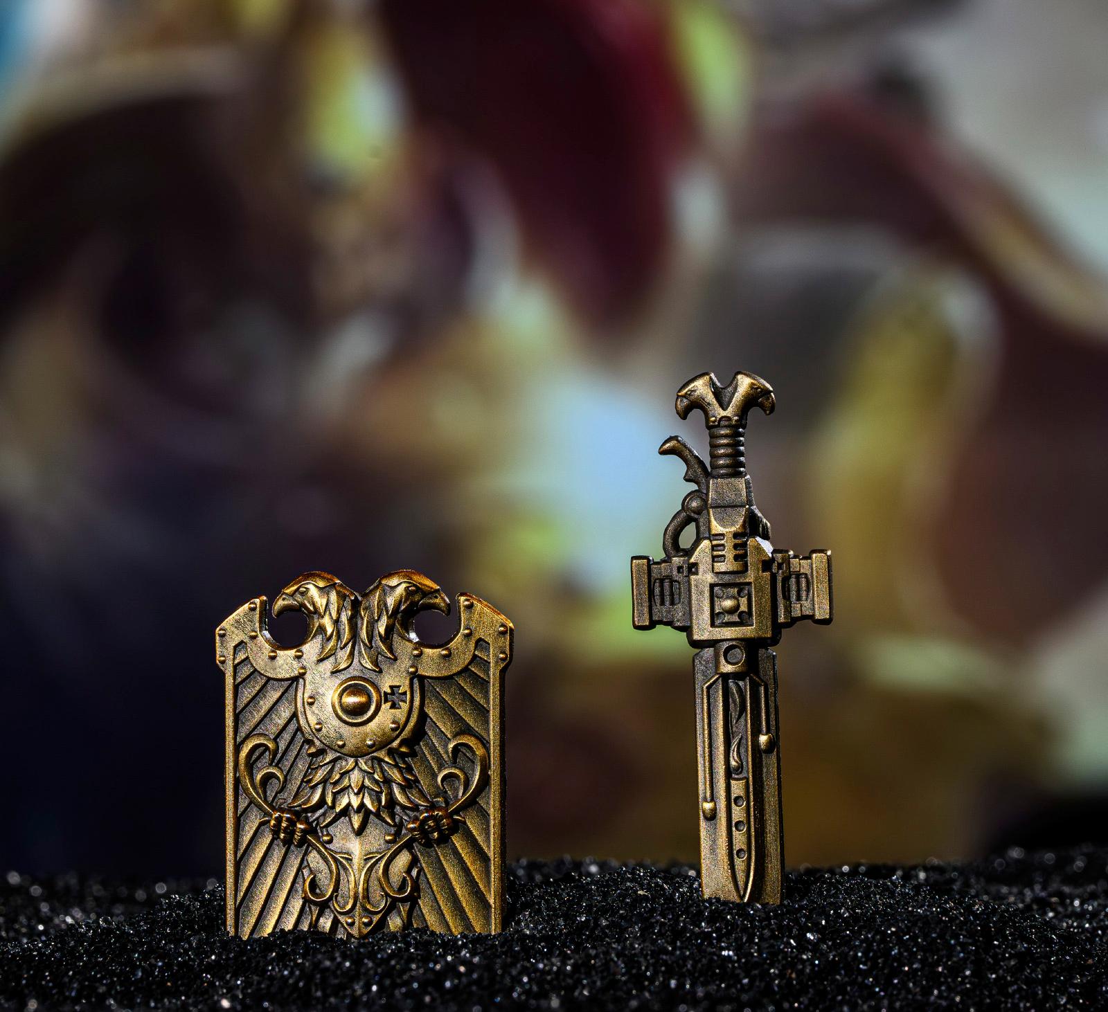 Imperial Guard Weapon Keychain - Warhammer 40K Inspired