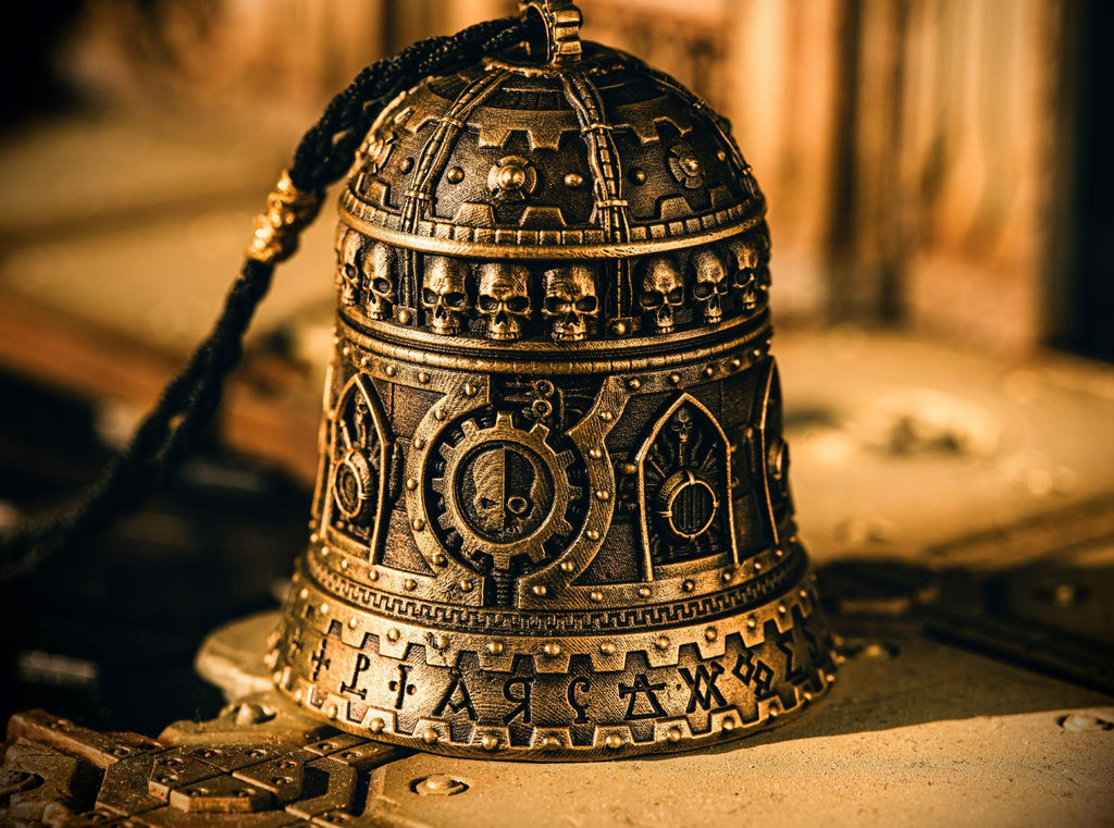 Warhammer 40K Domination Bell of Ominissah Adeptus Mechanicus Copper Pendant