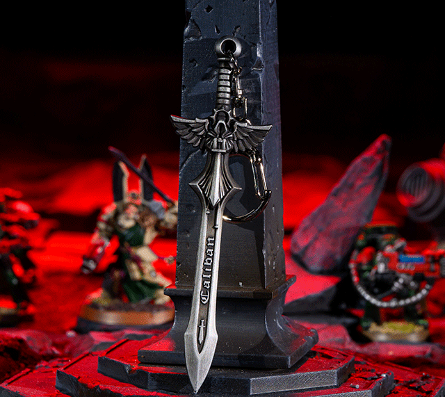 Sword of Caliban Keychain – Warhammer 40K Inspired