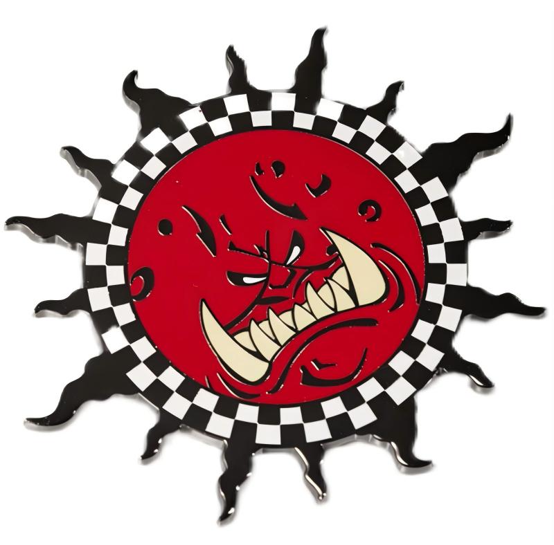 Evil Sunz Clan Car Emblem – Red Means Fast, Loud Means Victory!