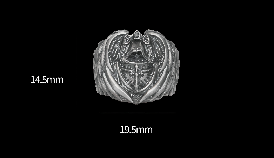 Dark Angels Ring - Warhammer 40K Inspired