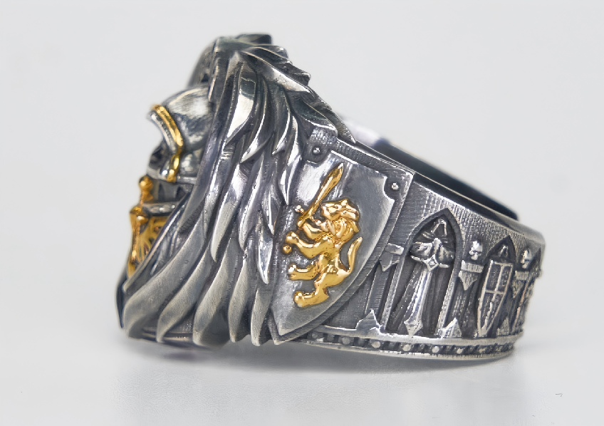Dark Angels Ring - Warhammer 40K Inspired