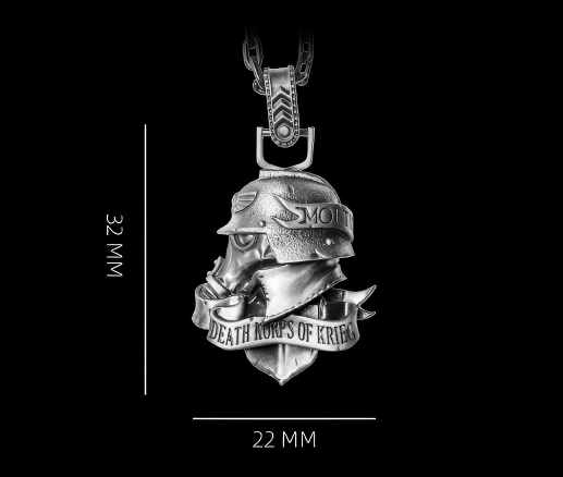 Krieg Oath of the Fallen Pendant – Warhammer 40K Inspired