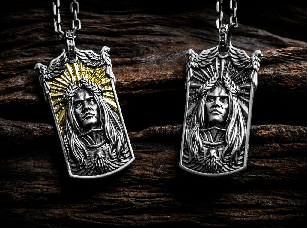 Warhammer 40K Emperor’s Tomb Necklace – Imperial Reliquary Pendant with Gothic Filigree