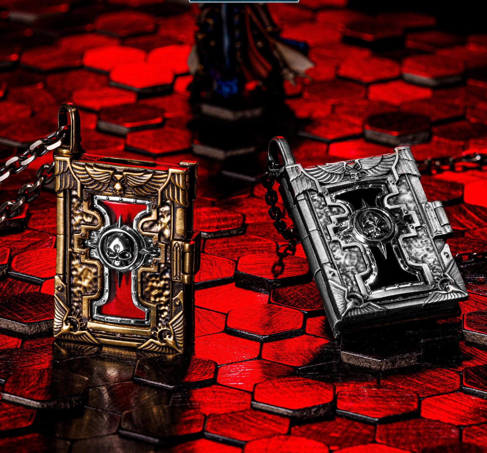 Lexicon of the Sanctified Scribe – A Warhammer-Inspired Pendant of Divine Lore