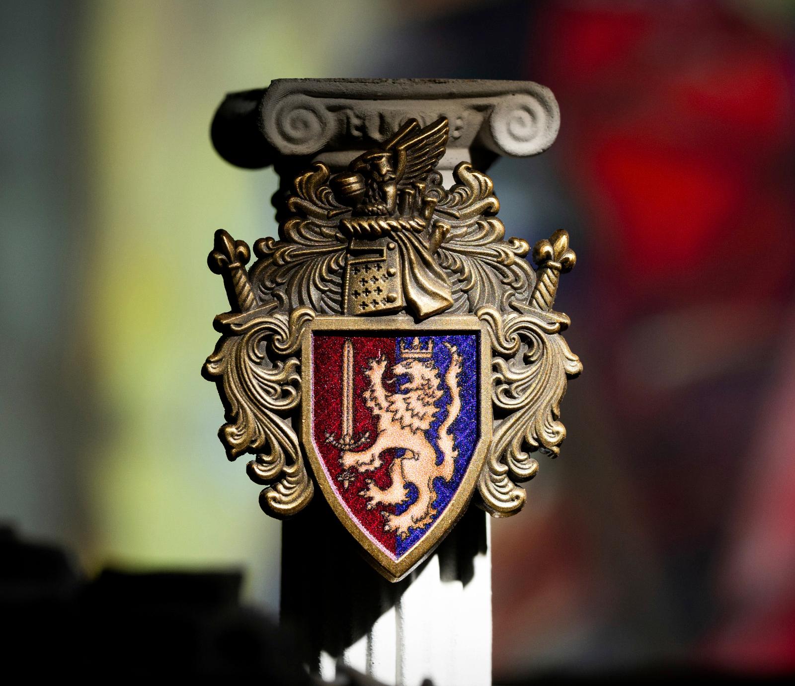 Order of the Argent Shroud Knight's Shield Brooch - Warhammer 40K Inspired