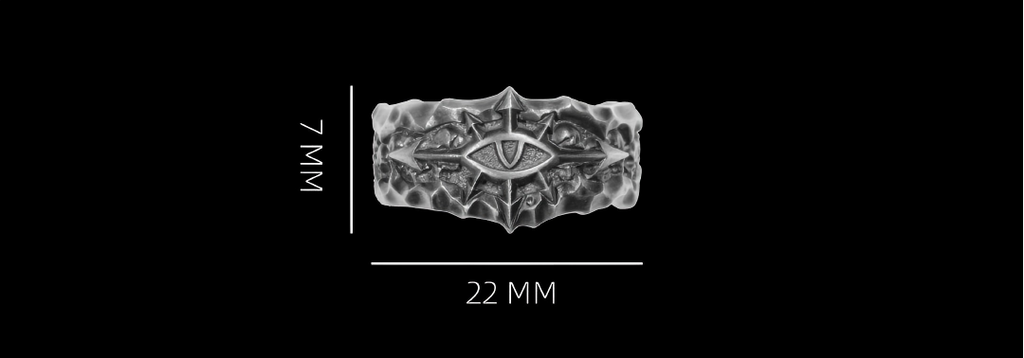 Abaddon's Sigil Ring - Warhammer 40K Inspired