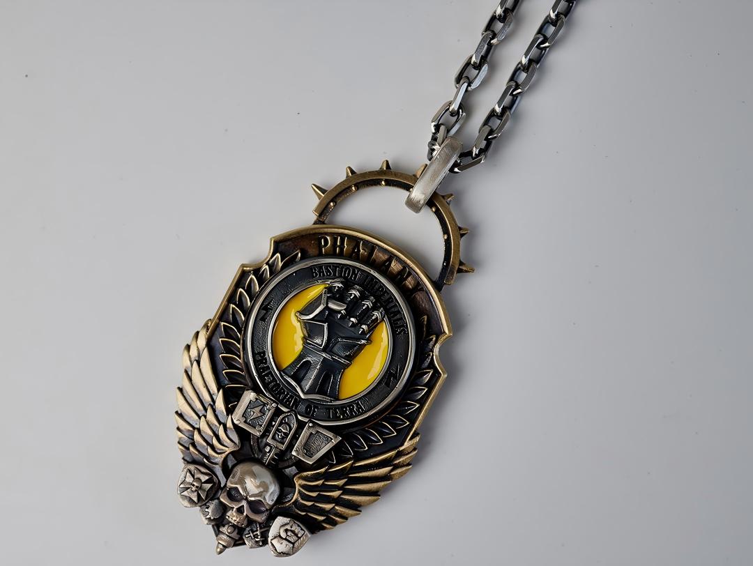 Warhammer Pendant – Hammer of Judgment, Icon of the Emperor
