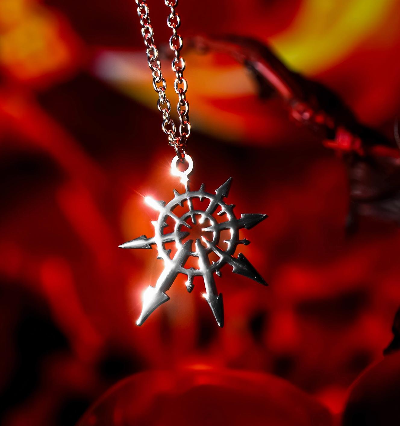 Chaos Undivided Pendant Necklace - Warhammer 40K Inspired