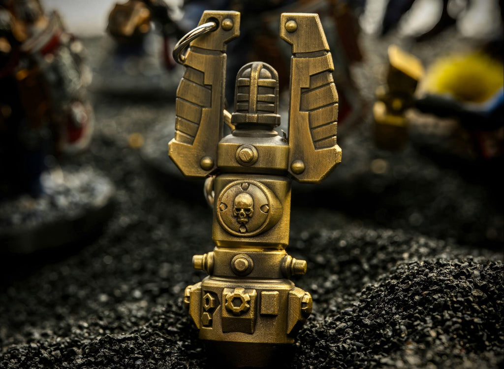 Thunderfall Drop Beacon – Warhammer 40K Inspired Prop / Keychain