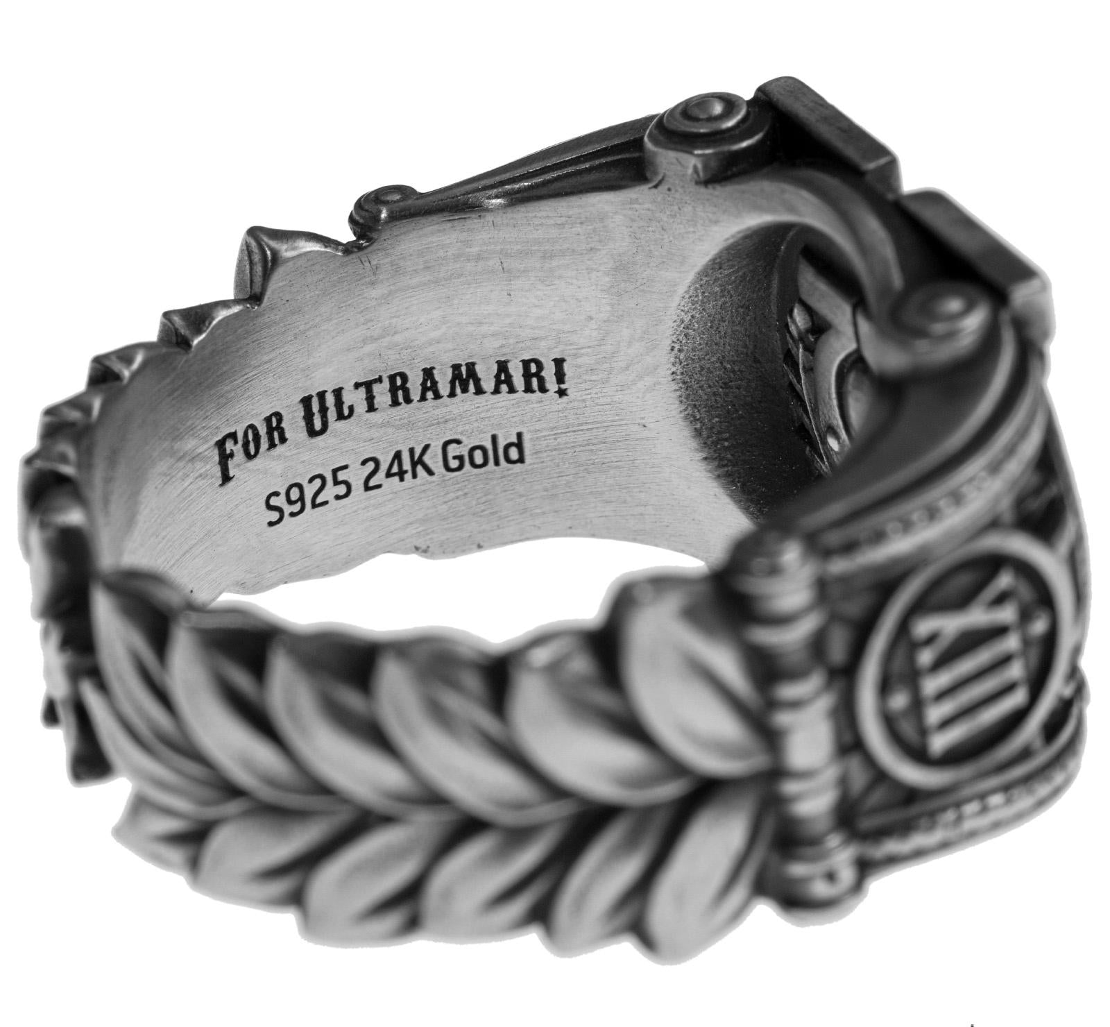 Ultramarines Ring - Warhammer 40K Inspired