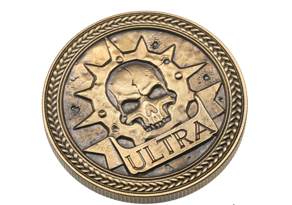 Warhammer 40K Space Marine Commemorative Coin – Captain Titus Exclusive Token, Fan-Made Collectible, Embossed Copper Medallion