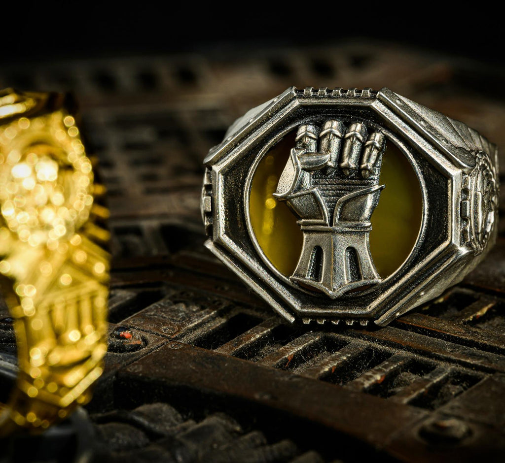 Imperial Fists Ring - Warhammer 40K Inspired