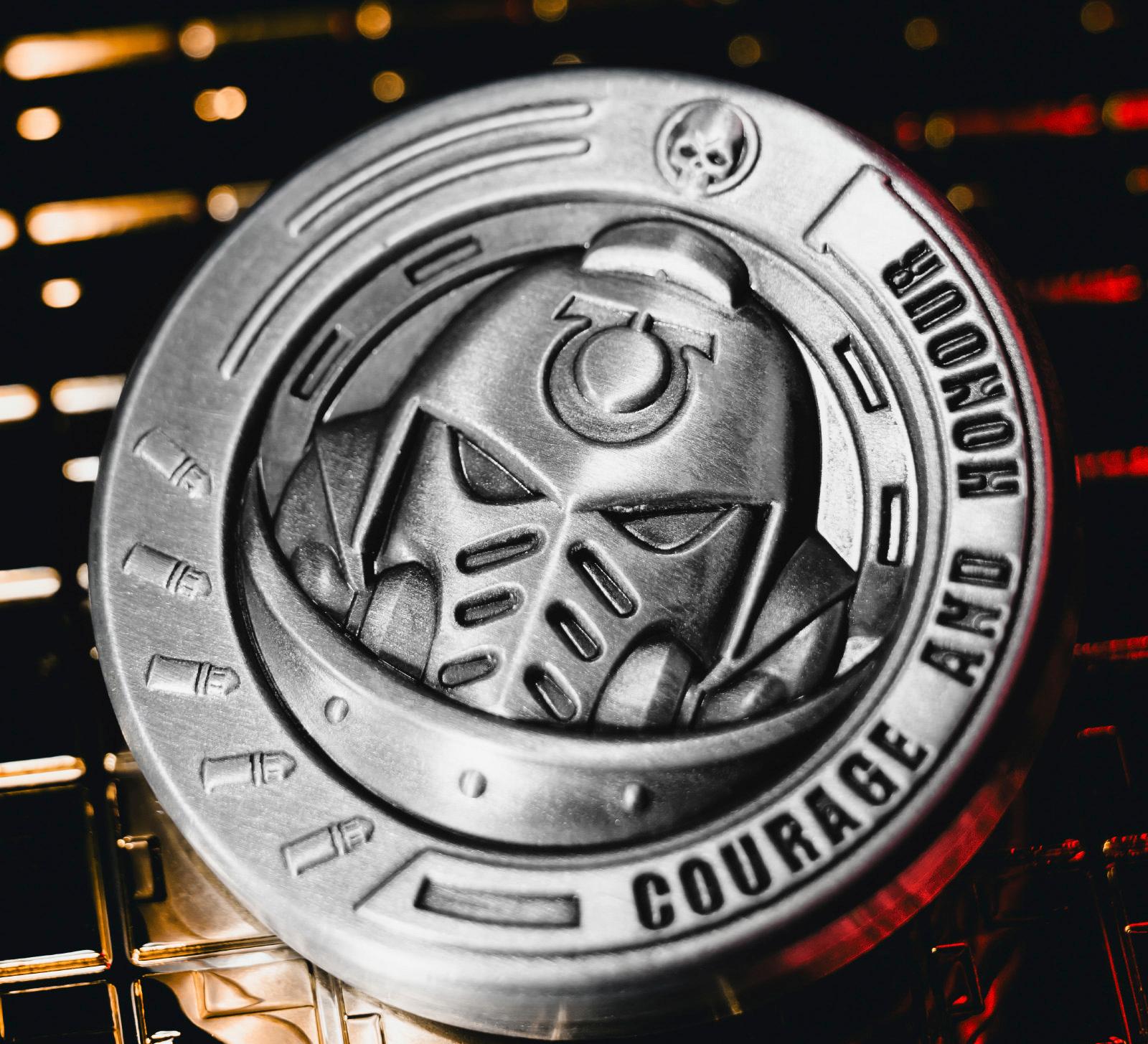 Primaris Space Marines Challenge Coin - Warhammer 40K Inspired