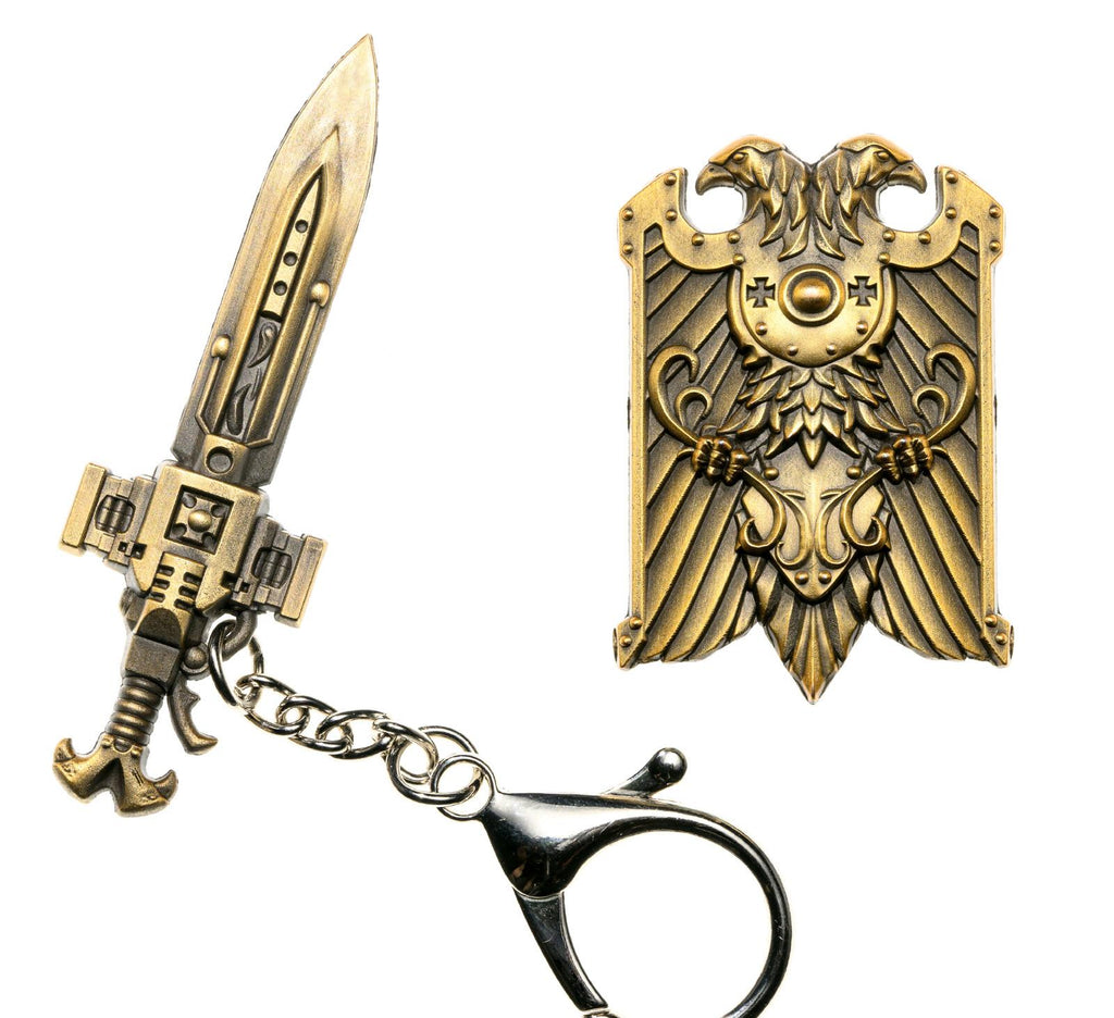 Imperial Guard Weapon Keychain - Warhammer 40K Inspired