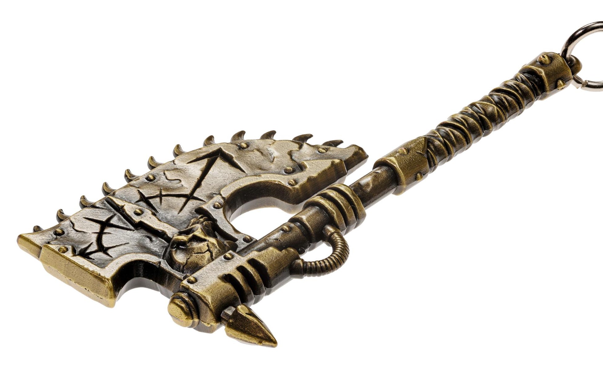 Chaos Chainsaw Keychain - Warhammer 40K Inspired