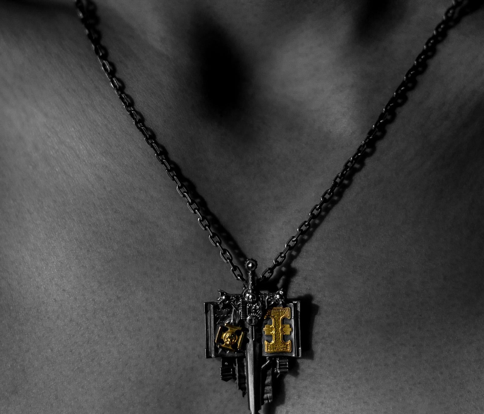 Grey Knights Codex Pendant - Warhammer 40K Inspired