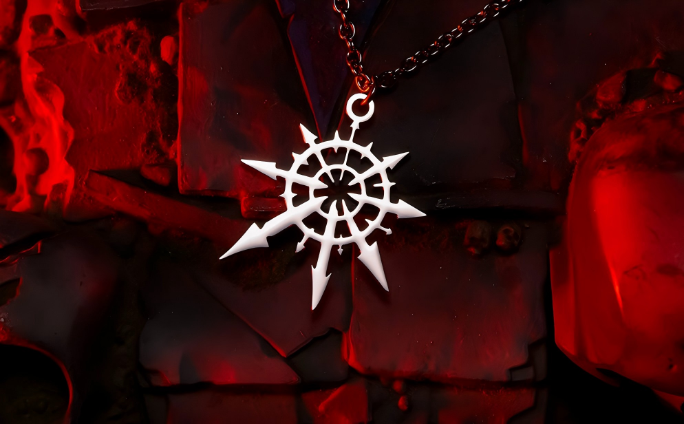 Chaos Undivided Pendant Necklace - Warhammer 40K Inspired