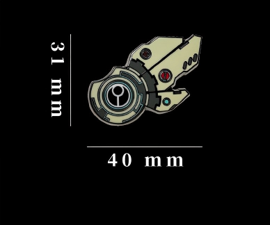 Power Shield Brooch – Warhammer 40K Inspired