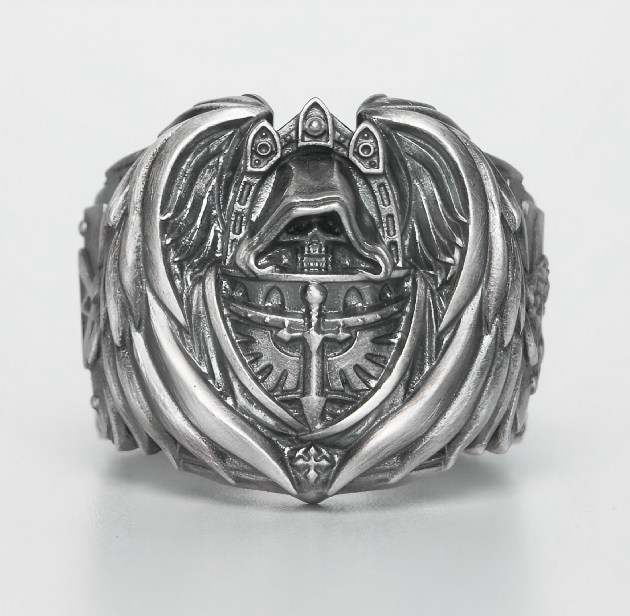 Dark Angels Ring - Warhammer 40K Inspired