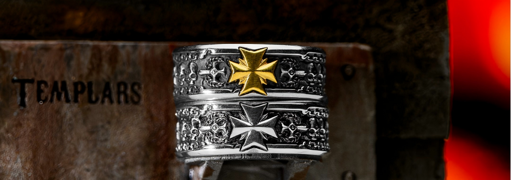 Black Templars Crusade Ring - Warhammer 40K Inspired