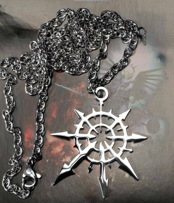 Chaos Undivided Pendant Necklace - Warhammer 40K Inspired