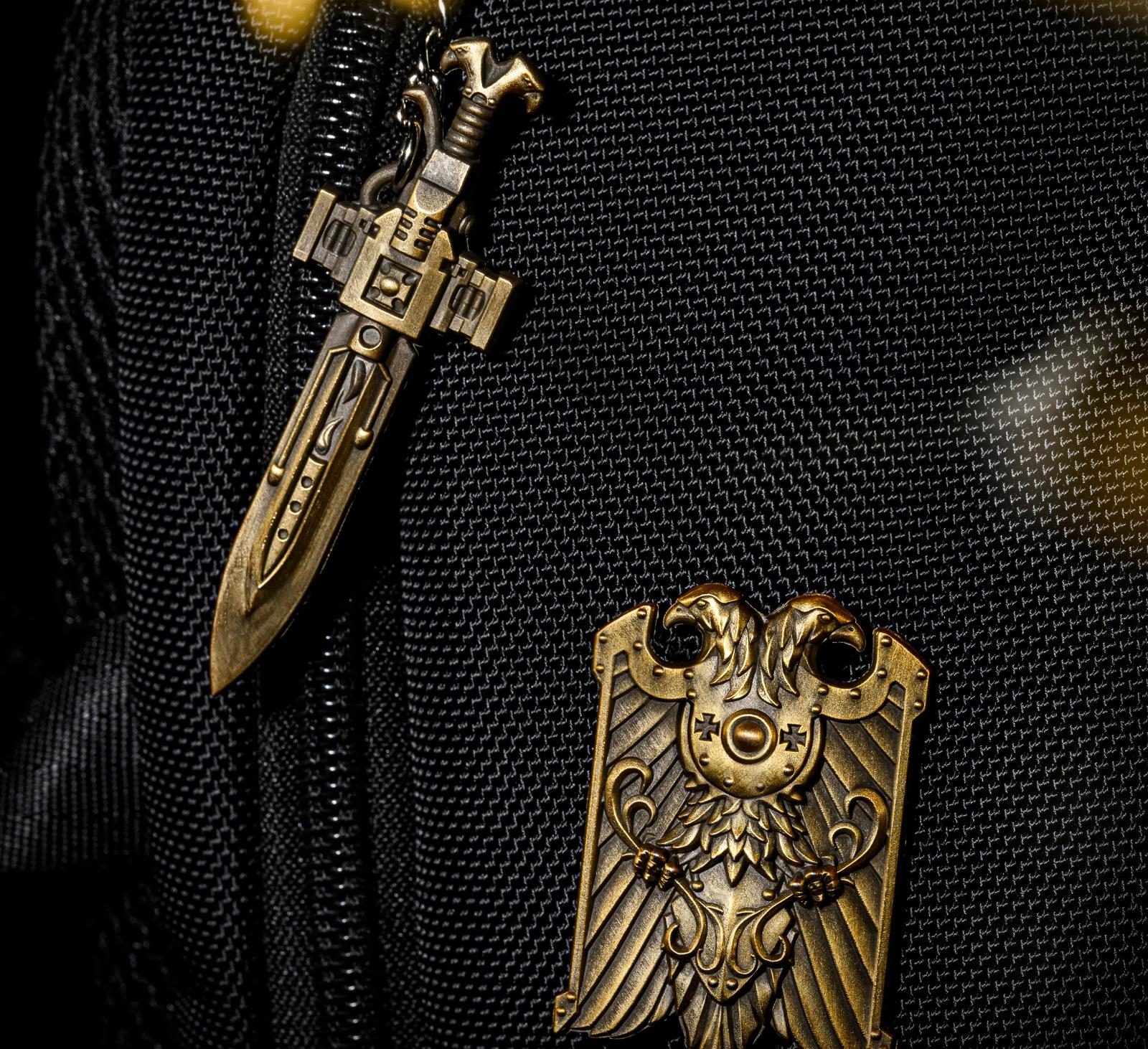 Imperial Guard Weapon Keychain - Warhammer 40K Inspired