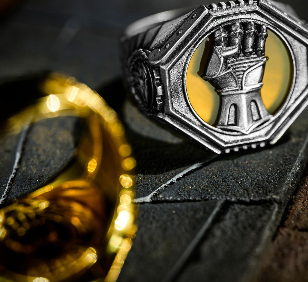 Imperial Fists Ring - Warhammer 40K Inspired