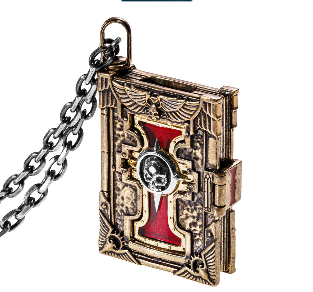 Lexicon of the Sanctified Scribe – A Warhammer-Inspired Pendant of Divine Lore