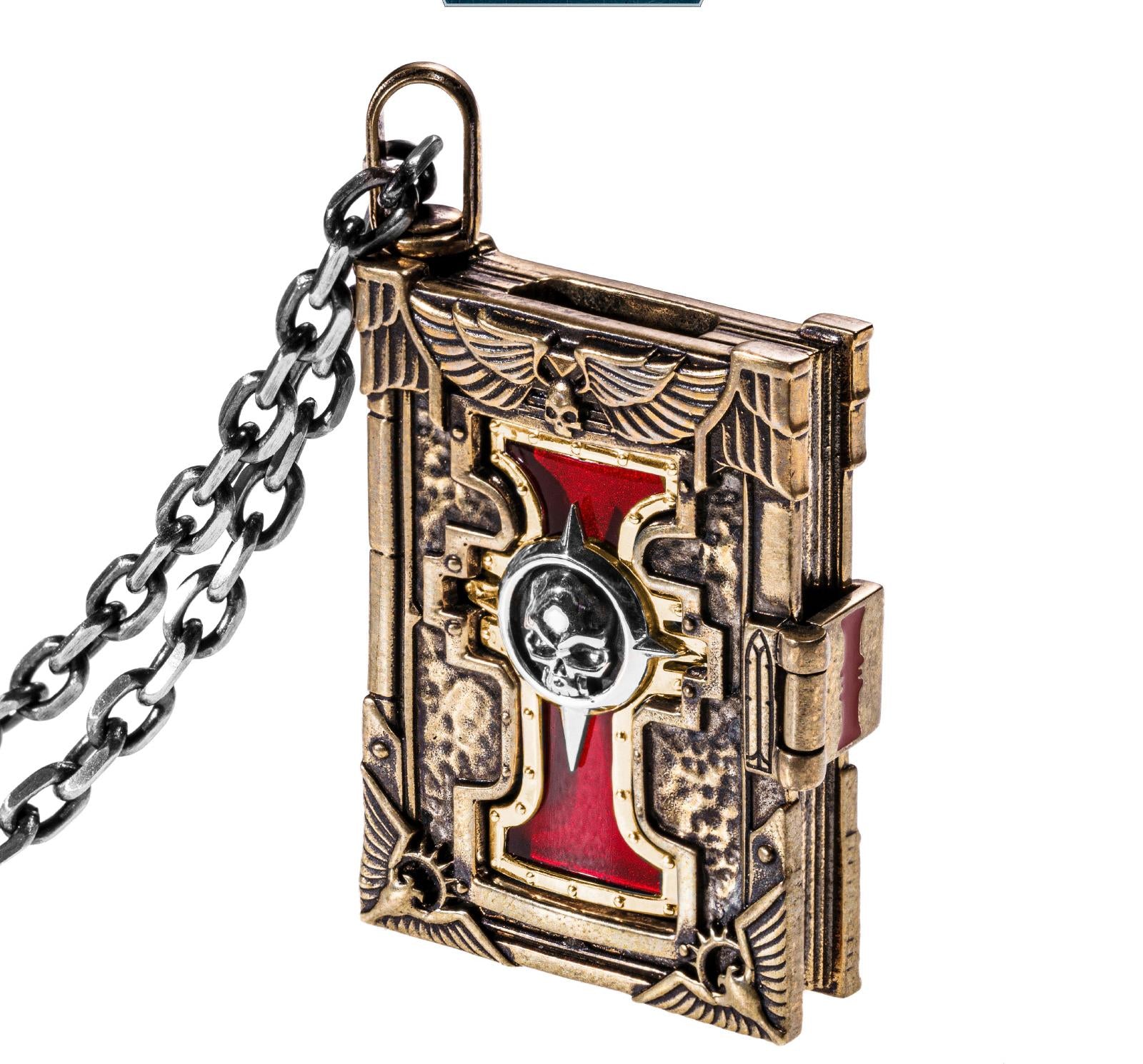 Lexicon of the Sanctified Scribe – A Warhammer-Inspired Pendant of Divine Lore